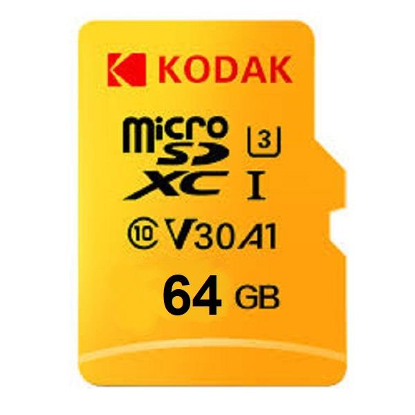 کارت حافظه microSDXC کداک کلاس 10 استاندارد UHS-I U3 سرعت 100MBps ظرفیت 64 گیگابایت